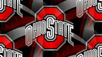 Red Block O White Ohio State On An Abstract Buckeyes