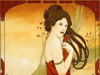 Art Nouveau History Deco Wallpaper