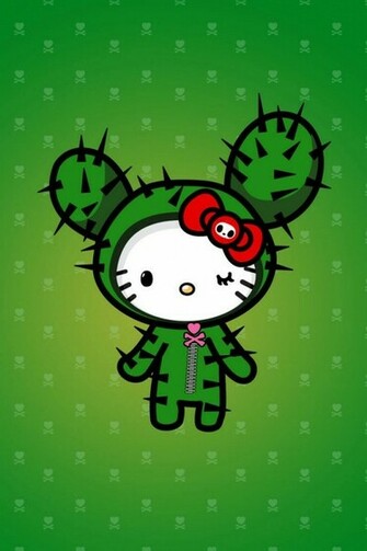 Tokidoki Hello Kitty iPhone Ipod Touch Android Wallpaper