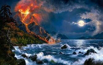 Volcano Eruption Wallpaper