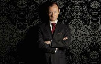 Wallpaper Look Sherlock Mark Gatiss Mycroft Holmes