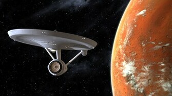 Star Trek Starship Enterprise Spaceship Planet Stars Sci Fi Spacecraft