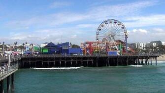 Santa Monica Pier At Night Wallpaper Wallpaperbro