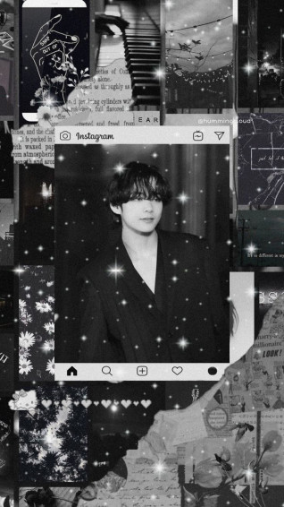 Bts Taehyung Sparkle Wallpaper Cute Galaxy Dark