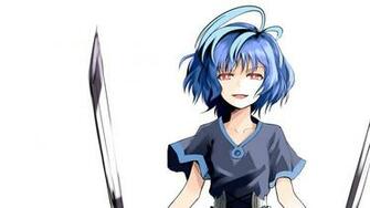 Anime Girls Blaue Haare Wei Er Hintergrund HD Hintergrundbilder