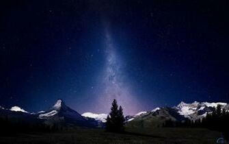 Wallpaper Starry Sky Milky Way X Widescreen