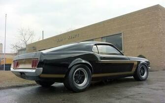 Ford Mustang Boss Black And Gold Wallpaper