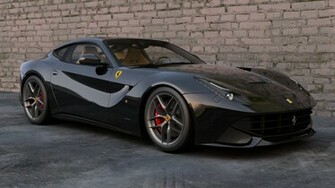 Black Ferrari F12 Berlinetta Wallpaper HD