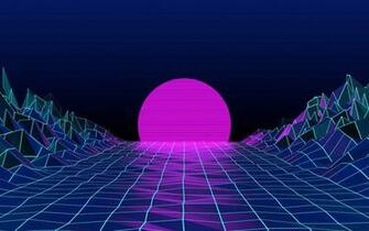 Retro Wave HD Wallpaper Background Image