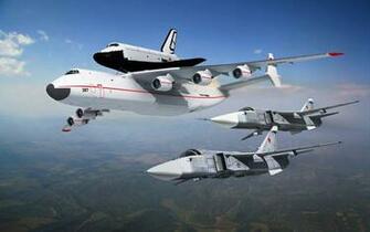 Atlantis On Shuttle Carrier Aircraft Computer Desktop Wallpaper