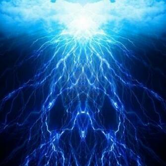 Blue Lightning Background Wallpaper HD