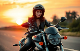 Motorcycle Girl Wallpaper