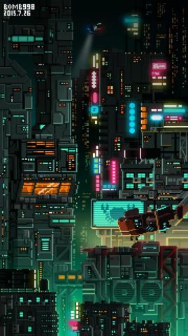 Bomb998 On Pixel Art Background Design