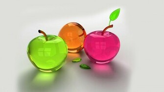 Glass Apples Choice Wallpaper