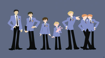 Ouran High School Host Club Minimalista Wallpaper Por