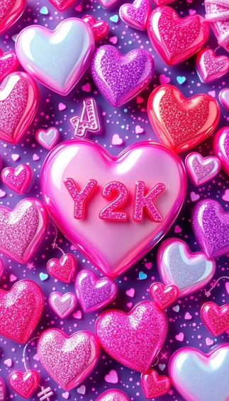 Y2k Heart Wallpaper