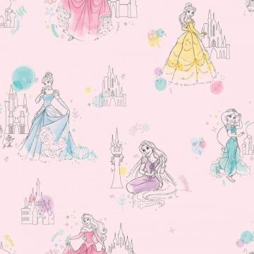York Wallcoverings Di0969 Disney Princess Pretty Elegant Wallpaper