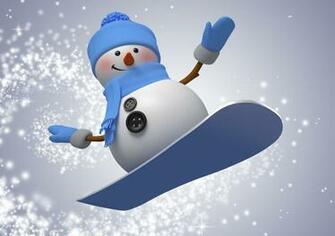 Snowman Christmas New Year Magic4walls