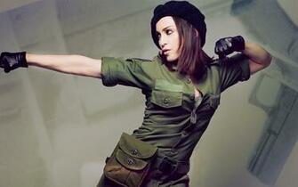 Wallpaper Women Gloves Madonna Singers Dog Tags Military