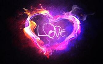 Heart Love Flame Wallpaper