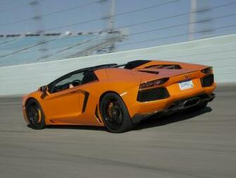 Lamborghini Aventador Lp700 Roadster Supercar Orange Track R