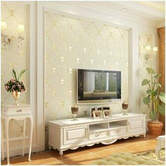 Qihang European Modern Simple 3d Non Woven Imitation Deerskin