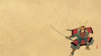 Katana Samurai Ukiyo E Wallpaper