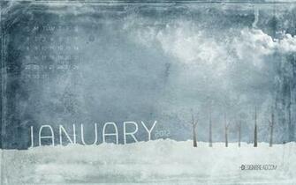 January Calendar Wallpaper Design Bread