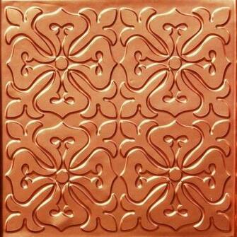 Faux Tin Ceiling Tile Glue Up Copper By