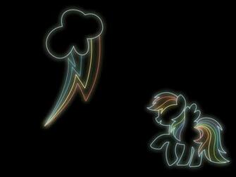 Rainbow Dash Neon Wallpaper By Fx20