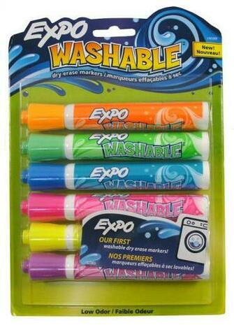 Yellow Dry Erase Marker Expo Washable Bullet