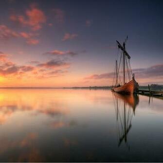The Wallpaper Of Beautiful Viking Ship In Denmark