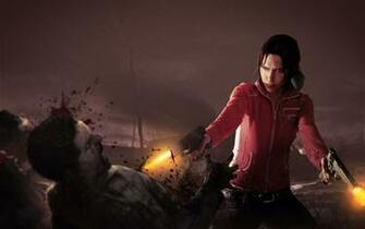 Left Dead L4d Zombie Blood Handgun Zoey Dark Wallpaper