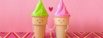 Cone Icecream Cute Cover Timeline Wallpaper