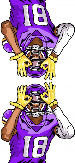 Justin Jefferson Wallpaper I Drew R Minnesotavikings