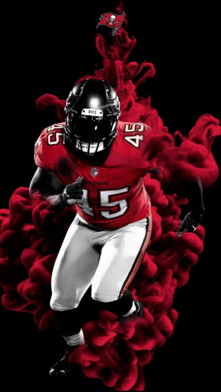 Taylor Holmes On Bucs Nfl Football Art Buccaneers