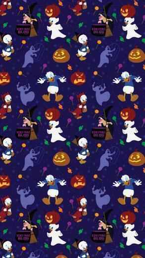 Donald Duck Halloween Wallpaper iPhone Android Disney