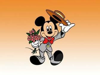 Mickey Mouse Wallpaper Archive With Bouquet