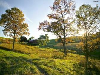 Youwall Farm Fields Wallpaper