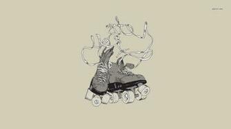 Minimalistic Roller Skates Skating