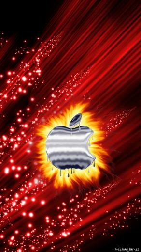 Fire Apple X Wallpaper Available For In
