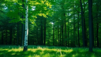 White Birch Tree Wallpaper