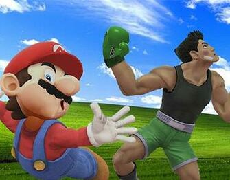 Wallpaper Mario E Little Mac On