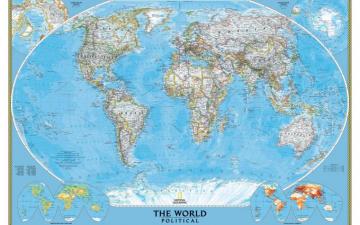 Map World Wallpaper National Geographic HD Desktop