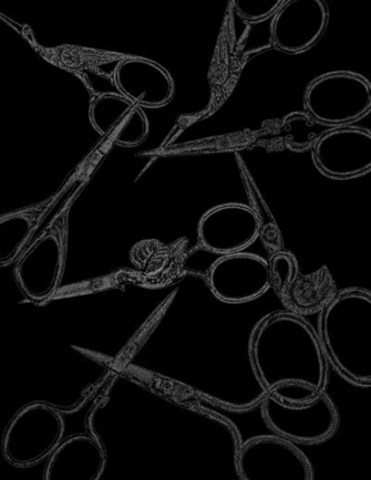 Digital Collage Sheet And Background Vintage Scissors Graphics