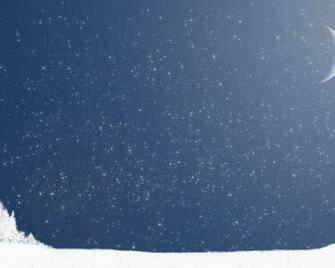 Superb Winter Moon Desktop Pc And Mac Wallpaper