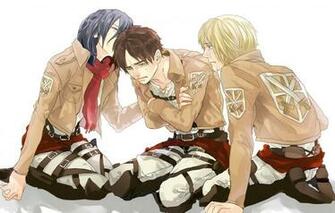 Attack On Titan Shingeki No Kyojin Mikasa Ackerman Eren Jaeger Armin