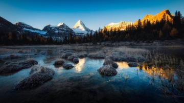Assiniboine Provincial Park British Columbia Canada Sunrise