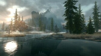 Beautiful Skyrim Distant Solitude Wallpaper