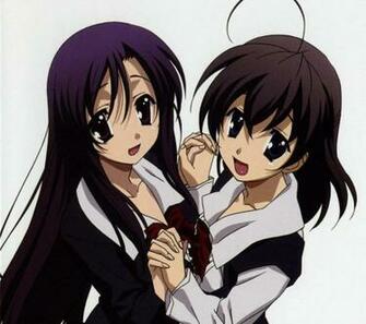 School Days Kotonoha Katsura Sekai Saionji Android Wallpaper